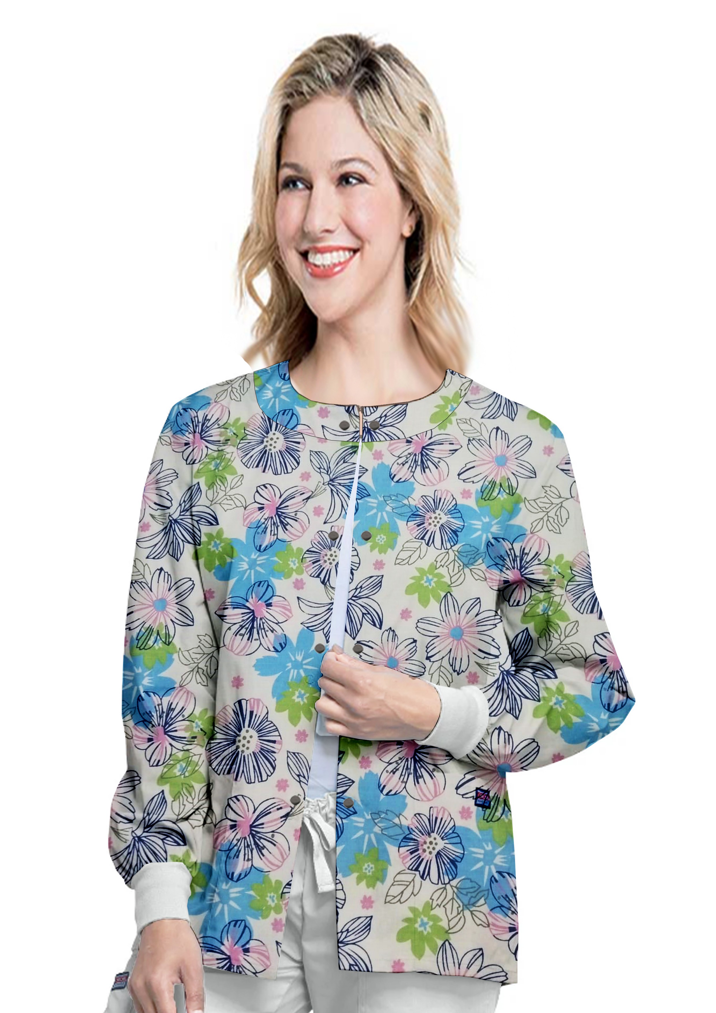 Printed Scrub Jackets