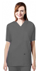 Stretchable Scrub set 9 pocket unisex solid half sleeve (3 pocket top 6 pocket pant elastic with drawstring) in 35% Cotton 60% Polyester 5% Spandex