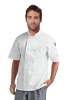 Poplin Men's Short Sleeve Chef Coat
