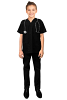 hildren's scrub set 3 pocket half sleeve 