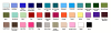 Microfiber Color chart