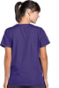 Scrub top 2 pocket solid front open Back