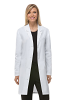 Poplin labcoat ladies full sleeve with plastic buttons