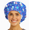 Printed Bouffant Scrub Cap