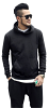 Unisex round neck Hoodie 2 pockets Full sleeves with rib