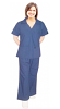 Collar style Scrub Set 4 Pocket ladies 2 pocket top half sleeve