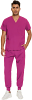 Microfiber Jogger Scrub Set 4 pocket solid unisex half sleeve