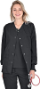 Scrub jacket 3 pocket solid ladies full sleeve with rib snap button 