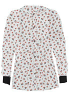 Jacket 2 pocket printed unisex full sleeve in Red and Black Flower.