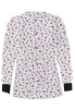 Jacket 2 pocket printed unisex full sleeve in pink and black flower...