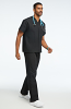 Microfiber Scrub set no pocket normal unisex solid half sleeve (top without pocket and bottom without pocket) with drawstring, non-elasticated waistband. (100% POLYESTER) 