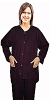 Stretchable Scrub Jacket 2 pocket solid unisex full sleeve without rib