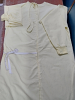 New Stretchable Doctor gown in full sleeve with rib Back-open tie-able in Cut N Sew Style (35% Cotton, 60% Polyester, 5% Spandex)