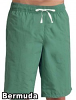Stretchable fabric bermuda no pocket elasticated twill drawstring (white) inseam is 11 inches. (35% Cotton, 60% Polyester, 5% Spandex)