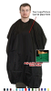 Stretchable Barber cape in  Stretch fabric.  (35% Cotton, 60% Polyester, 5% Spandex)