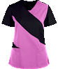 Stretchable Cut N Sew style v-neck style 5 pocket top half sleeve in 35% Cotton 60% Polyester 5% Spandex
