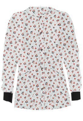 Jacket 2 pocket printed unisex full sleeve in Red and Black Flower Print with rib
