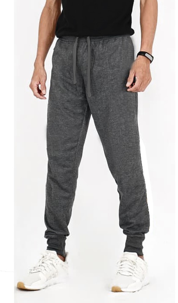 Dark Grey Jogger Pant With 2 Side Pocket With Drawstring 