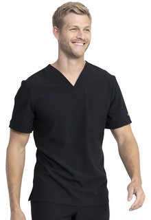 Clearance Top v neck no pocket solid half sleeve unisex Size M
