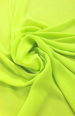 Microfiber Lemon Yellow Loose Fabric (100% Polyester) Per Meter 