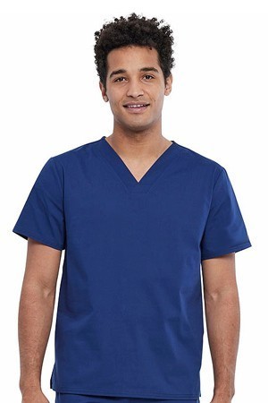 Microfiber Top v neck without pocket solid half sleeve unisex