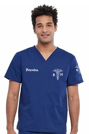 Microfiber Scrub Top Unisex Half Sleeves 