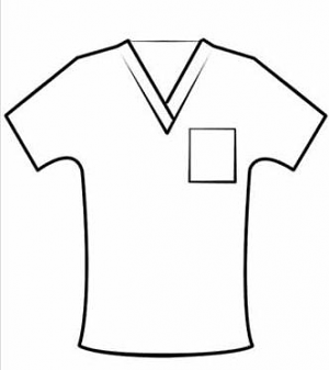 Customized V-Neck Scrub Top