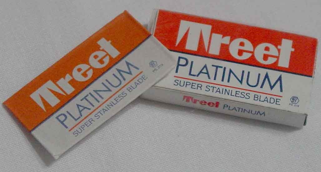 Treet platinum super stainless shaving blade Treet platinum super stainless shaving blade