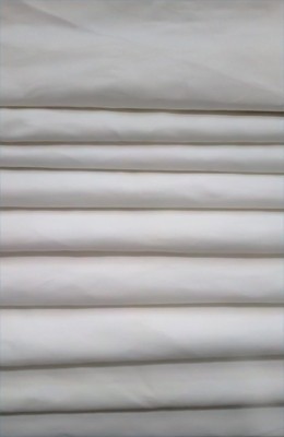 White Twill Loose Fabric Width 59 Inch (52% Polyester & 48  Cotton ) Per Meter