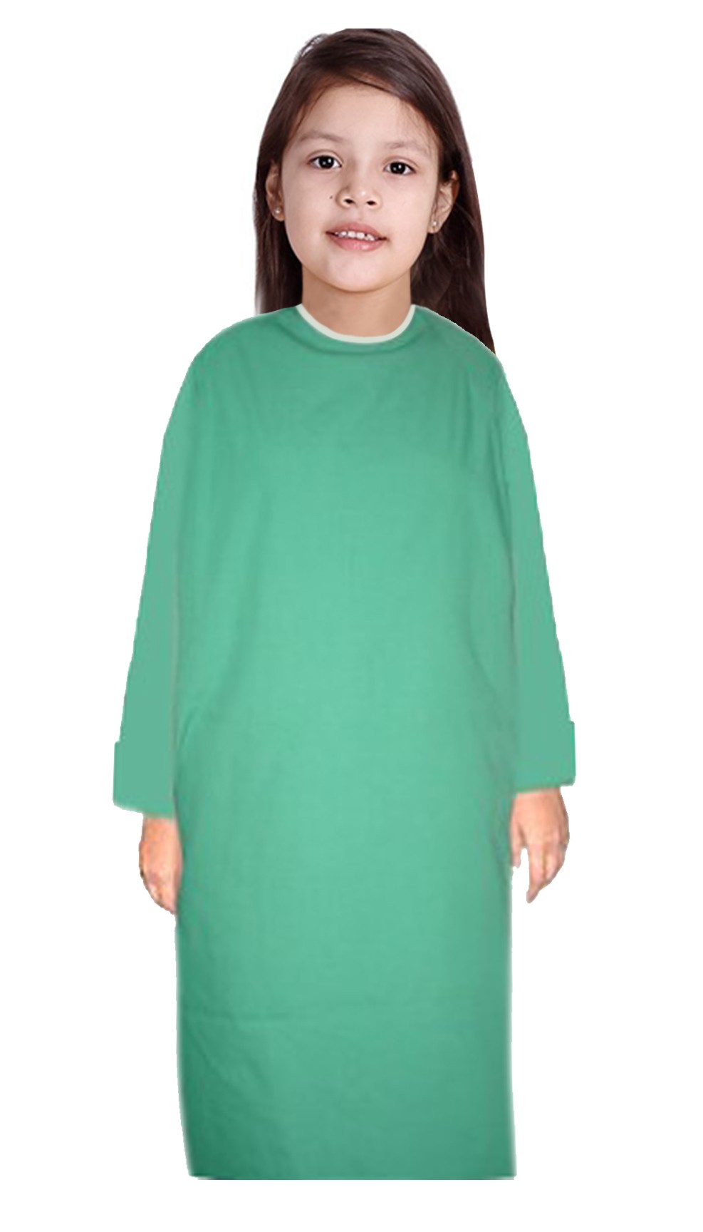 Children Patient Gown Full Sleeve with Matching piping Back Open, Tie-able from Two Points Chest 33 Inches Length 26 Inches And Chest 41 Inches Length 35 Inches (Available in 37 Color)