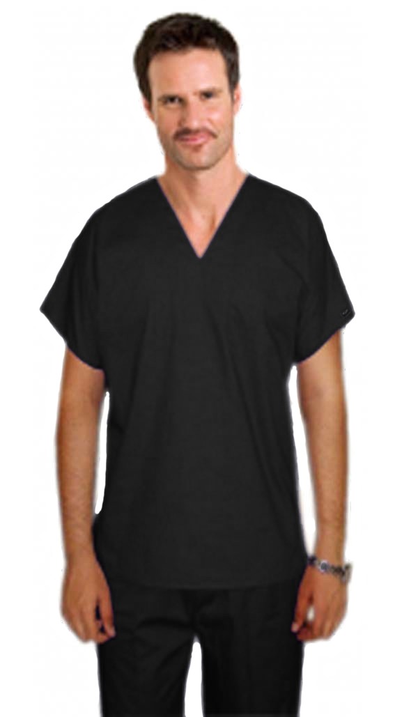 Stretchable Scrub set 4 pocket v neck unisex reversible half sleeve (1 pocket top 1 pocket pant) & 2 inside pockets in 35% Cotton 63% Polyester 2% Spandex