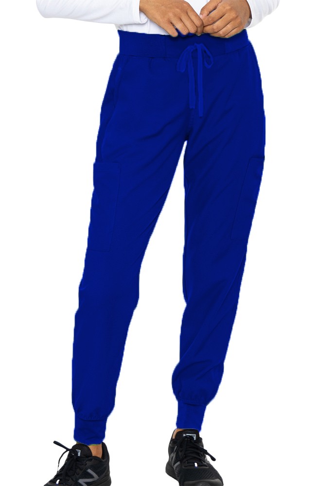 Stretchable Jogger Scrub Pant 6 Pockets Unisex (2 side pockets, 2 cargo pockets with cell phone pocket & 1 back pocket) half elastic waistband available in 5 Colors / Sizes XXS-12X