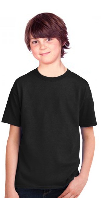 Kids Round neck solid t-shirt 100 perc cotton 