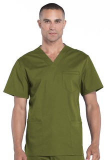 Microfiber Top v neck 3 pocket half sleeve unisex