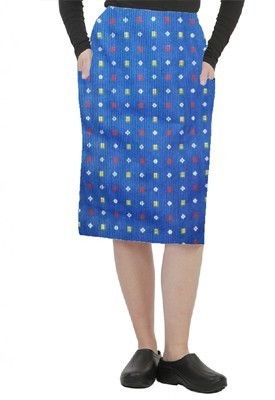 Cargo pockets ladies skirt in Shapes Print