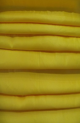 Microfiber Yellow Dark Loose Fabric (100% Polyester) Per Meter 