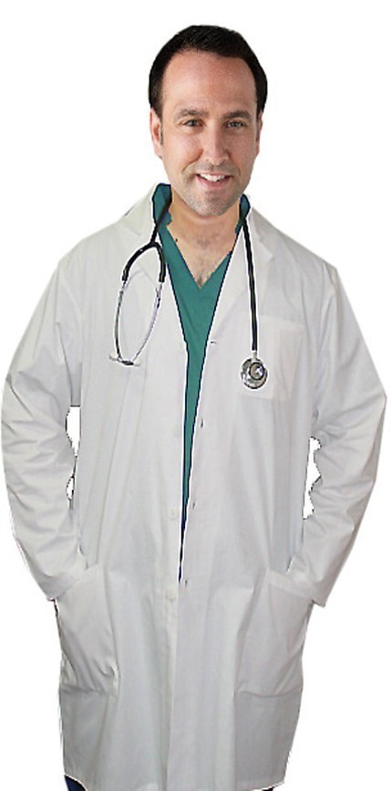 Microfiber labcoat unisex full sleeve with snap buttons without pocket solid pleated (100% perc polyester)  in 36  38   40 42   lengths