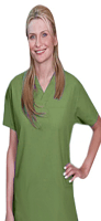 Poplin Scrub set 3 pocket normal ladies solid half sleeve (1 pocket top, 2 pocket pant with drawstring, non-elasticated waistband) in (65% Polyester, 35% Cotton Fabric)