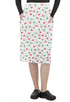 Cargo pockets ladies skirt in Cherry Blossom Print