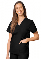 Poplin Scrubs set 4 pocket solid ladies half sleeve (2 pocket top and 2 pocket pant) in (65% Polyester, 35% Cotton Fabric)