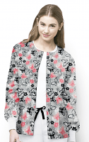 Butterfly Print Jacket 2 Pockets Unisex Full Sleeve With Rib