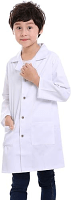 Children's / Kids Labcoat 3 Pocket Full Sleeve in Poplin Fabric with Snap Buttons
