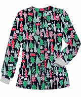 Peace and Joy Printed Jacket 2 Pocket Unisex Full Sleeve With Rib
