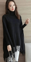 Stylish Fancy Poncho For Women in Fleece Fabric