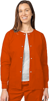 Scrub Jacket without Pocket Solid Unisex Full Sleeve With RIB