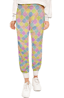 Printed Scrub Jogger Pant 6 Pockets Unisex (2 side pockets, 2 cargo pockets with cell phone pocket & 1 back pocket) half elastic waistband available in Muliple Prints
