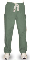 Microfiber Stretch Pant 2 cargo pocket waistband with elastic and drawstring both unisex in 97% polyester, 3% spandex