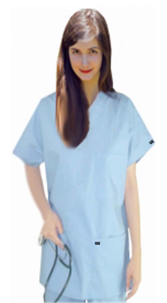 Microfiber Scrub set 8 pocket normal unisex solid half sleeve (3 pocket top 5 pocket pant) (100% POLYESTER) 