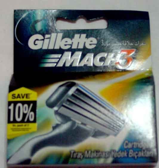 Gillette mach3 turbo 4 cartridges
