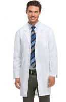 Microfiber labcoat unisex full sleeve with plastic buttons no pocket solid (100% perc polyester) in 36 38 40 42 inch lengths 23 colors sizes xxs-12x
